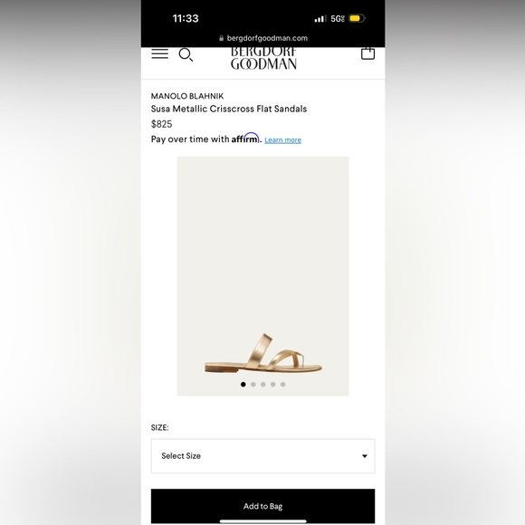 Brand new with box gold manolo blahnik sandals - Picture 3 of 5